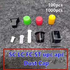 Dust Plug 100pcs 1000pcs FC/SC/ST Optical Fiber Terminal Box Adapter Dust Cover picture