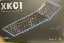 ProtoArc Foldable Bluetooth Keyboard, XK01 Wireless Portable -Blue-new In Box picture