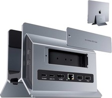 PULWTOP Vertical MacBook Docking Station M.2 NVMe SD/TF Card Reader Case BD216A picture