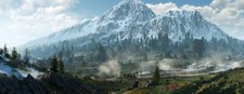 Landscape ultrawide nature the witcher 3 wild hunt Custom Gaming Mat Desk picture