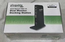 PLUGABLE TECHNOLOGIES UD-3900 PLUGABLE USB 3 DOCKING STATION-Brand NEW Sealed picture