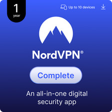 NordVPN Complete, 1 Year,10 Devices, All-in-One Digital Security, Digital Code picture