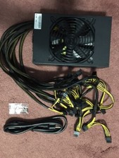 LIANLI 2Fans LL2800W Modular Power Supply For 8 GPU ATX RIG Mining Miner PSU picture