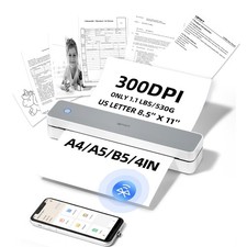 iDPRT Portable Thermal Printer Wireless for Travel, Inkless Small Mini, Grey picture