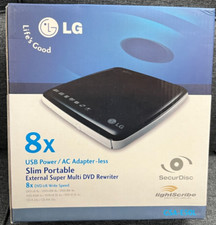 LG Slim Portable External Super Multi DVD Rewriter 8x USB2.0 #GSA-E50L Brand-New picture
