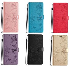 Butterfly Flower Card Wallet Cover Case For A15 A16 A57 A56 A55 A54 A34 A37 picture