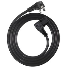 90 Degree Computer Power Cord - 6FT Right Angle IEC Power Cord Universal PC P... picture