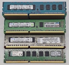 LOT OF 30 - 4GB PC3 / PC3L Unbuffered ECC DIMM Server RAM  Mixed Brands & Speeds picture