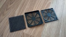 60mm Fan Filter, Black, ABS Plastic -- Ventilator Grill Protector Guard picture