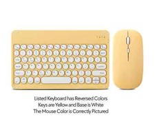 Keyboard & Mouse - WideCompatibility - White/Yellow & White/Blue picture