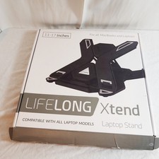 Lifelong Adjustable Ergonomic Laptop Stand with Phone Holder - Portable Foldable picture