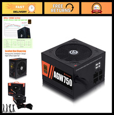 750W 80+ Bronze Semi Modular ATX Power Supply Unit, High Efficiency PSU picture
