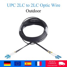 Fiber Optical Patch Cable UPC LC to LC Singlemode Duplex Outdoor Cord 30M/100FT picture
