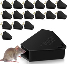 8 Pack Mouse Stations with 8 Keys,Reusable Box Station for Small Mice Rat for In picture
