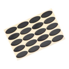 Oval Mouse Feet Pads 0.7mm for Gaming Mouse Feet Replacement Black 20 Pcs picture