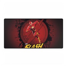DC The Flash Running Logo Typography Red Background Mouse Pad Desk Mats picture