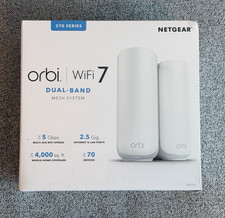 New - NETGEAR - Orbi 370 Series WiFi 7 Mesh System, 5 Gbps, Up to 4,000 sq Ft picture