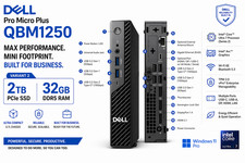 NEW QBM1250 Dell Pro Micro Plus Desktop Intel Core Ultra 7 2TB SSD 32GB DDR5 RAM picture