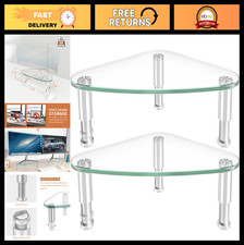 2 Pack Monitor Riser Stand | Triangle Desktop Corner Stand for Computer & Laptop picture