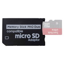 Funturbo PSP Memory Stick Adapter, Micro SD to PRO 1 Pack, Black picture