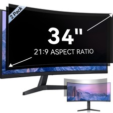 [2-Pack] 34 Inch Computer Privacy Screen for 21:9 Aspect Ratio Widescreen picture