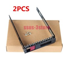 2Pcs For HP SAS SATA Tray Caddy 3.5