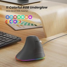 Nulea Wired RGB Vertical Mouse w/ Adjustable Lighting (Fully Work Minimal Wear) picture