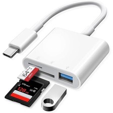 USB C to SD CF Card Reader for iPad Pro/Macbook Supports CompactCF/SD/TF card picture