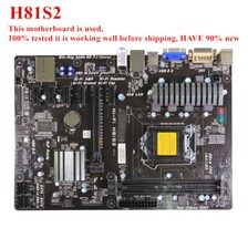 Used 6GPU 6PCIE for H81S2 Desktop HI-FI H81S2 Motherboard H81 SATA2 USB2.0 ATX picture