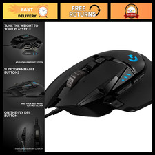 High-Precision Wired Gaming Mouse - Adjustable DPI, RGB Lighting, Ergonomic Desi picture