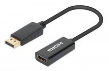 Manhattan 153713 Displayport 1.2 To Hdmi Active Adapter, 4K@60Hz, 15Cm, Mal ~E~ picture