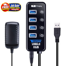 USB 3.0 Hub, Tendak USB Hub with 4 USB 3.0 Data Ports + 1 USB Smart Charging Por picture