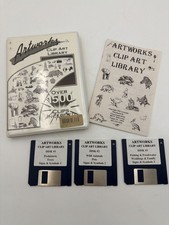 Artworks Clip Art Library Amiga 1500 Images 3 Disk Set Manual Tested picture