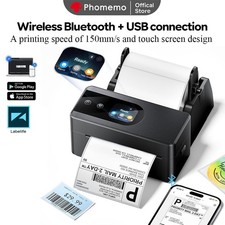 Phomemo PM64D Bluetooth 4x6 Thermal Label Printer with Touch Screen & Holder picture