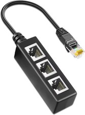 Ethernet Splitter 1 to 3 Rj45 Lan Port Internet Cable Adapter Connector Cat5 6 7 picture