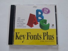 Softkey- Key Fonts Plus - 1250 Fonts, PC CD ROM, Windows, #KFP3344AE, 1995 picture