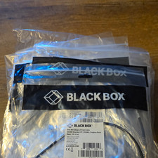 Black Box Slim-Net Cat 6 RJ-45 Ethernet Patch Cable Snagless 1ft Black LOT OF 50 picture