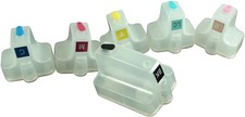 Empty Refillable 02 Ink Cartridges 6-Pack for Photosmart C5190 C6150 C7280 picture