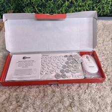 RadioShack Wireless Keyboard & Mouse Combo New White Universal Comparability picture