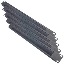 5 Pack 1U Horizontal Cable Management Panel for Rack Mount, Neat Organization picture