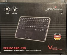Perixx PERIBOARD-725 Wireless Touchpad Keyboard Multi-Device Scissor Switch OpBx picture
