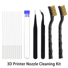14PCS 3D Printer Nozzle Cleaning Kit Cleaning Needles Tweezers Copper Wire Brush picture