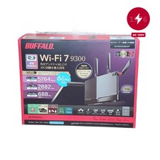 BUFFALO Wi-Fi 7 Router Tri Band 5764 Mbps 2.4/5/6 GHz Unopened Japan WXR9300BE6P picture