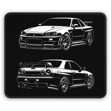 1999-2002 Nissan Skyline GT-R (R34) Mouse Pad - Desk Pad Gift picture