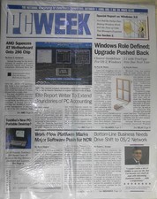 PC Week, October 1, 1990. New, sealed. Windows upgrade pushed back for OS/2, etc picture