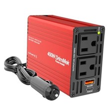 400W Car Power Inverter for Vehicles｜24W+65W USB C,12V DC to AC - 65w Fast RED picture