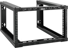 Tecmojo 6U Fixed Wall Mount Network Rack 15.8inch Depth 6U/15.8 Depth, Black  picture