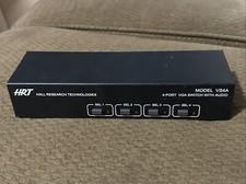 HRT Hall Research Technologies  Model Vs4A 4-Port VGA Switch Untested picture