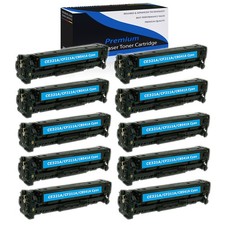 10PK CB541A Cyan Toner For HP Color LaserJet CP1515n CP1518ni CM1312nfi CM1312mf picture