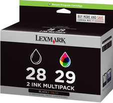 New Genuine Lexmark 28 29 2PK Box Ink Cartridges X Series X2500 Z Series Z1300  picture